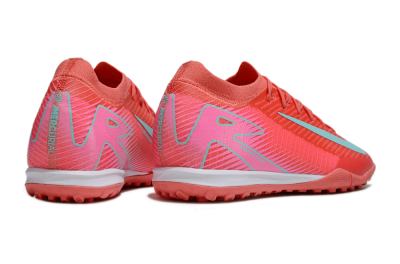 Nike Air Zoom Mercurial Vapor 16 Elite TF Artificial Turf Soccer Shoes - Red/Jade/Pink
