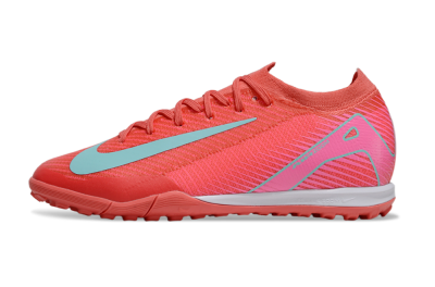 Nike Air Zoom Mercurial Vapor 16 Elite TF Artificial Turf Soccer Shoes - Red/Jade/Pink