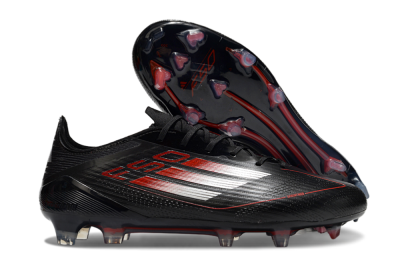 Adidas F50 Elite FG Firm Ground Soccer Cleats - Black/Silver/Red