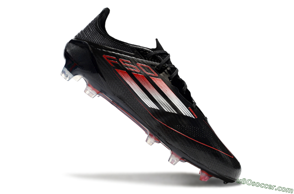 Adidas F50 Elite FG Firm Ground Soccer Cleats - Black/Silver/Red 4