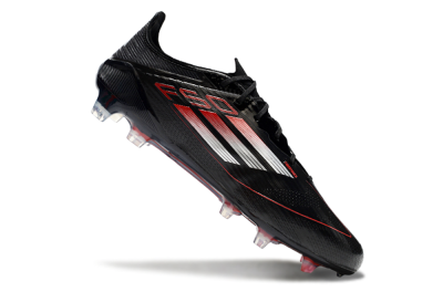 Adidas F50 Elite FG Firm Ground Soccer Cleats - Black/Silver/Red