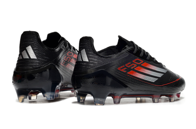 Adidas F50 Elite FG Firm Ground Soccer Cleats - Black/Silver/Red