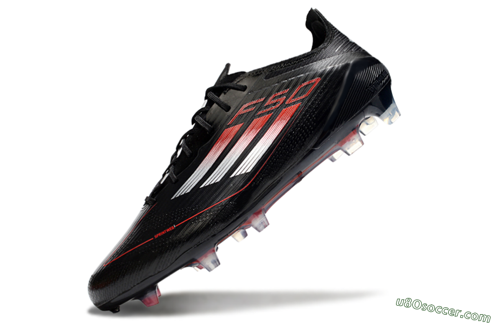 Adidas F50 Elite FG Firm Ground Soccer Cleats - Black/Silver/Red 5