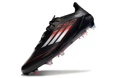 Adidas F50 Elite FG Firm Ground Soccer Cleats - Black/Silver/Red