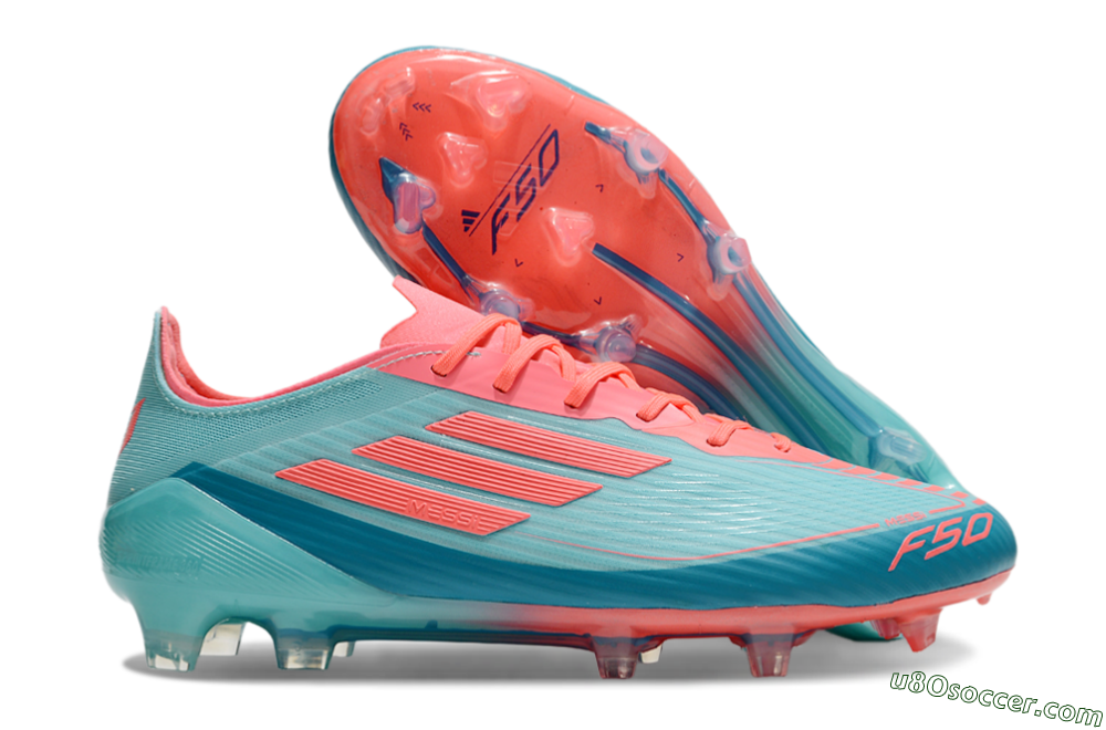 Adidas F50 Elite FG Firm Ground Soccer Cleats - Jade/Red/Blue 1