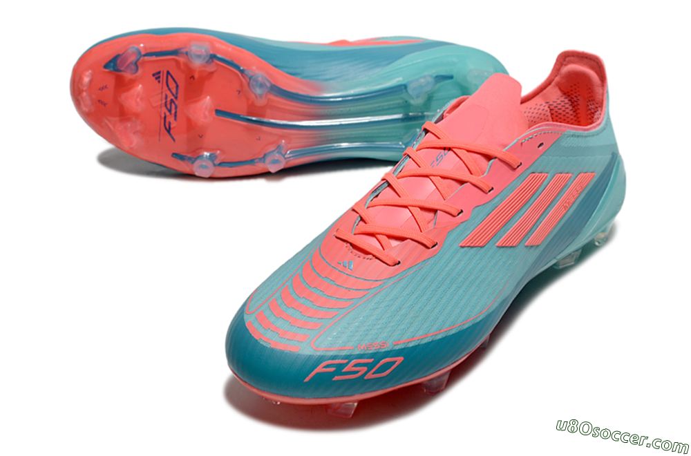 Adidas F50 Elite FG Firm Ground Soccer Cleats - Jade/Red/Blue 3