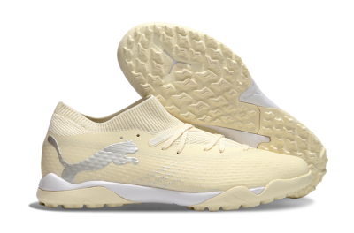 Puma Future 7 Ultimate TF Artificial Turf Soccer Shoes - Beige/Silver/White