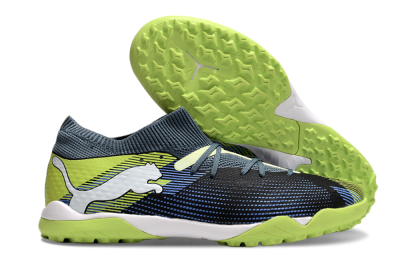 Puma Future 7 Ultimate TF Artificial Turf Soccer Shoes - Black/Blue/Yellow