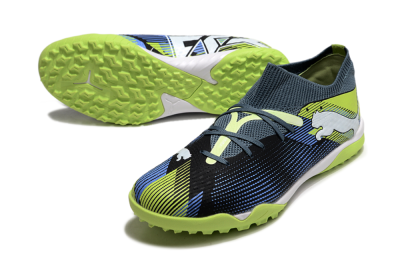 Puma Future 7 Ultimate TF Artificial Turf Soccer Shoes - Black/Blue/Yellow