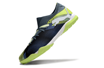 Puma Future 7 Ultimate TF Artificial Turf Soccer Shoes - Black/Blue/Yellow