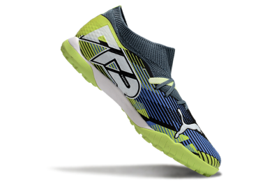 Puma Future 7 Ultimate TF Artificial Turf Soccer Shoes - Black/Blue/Yellow