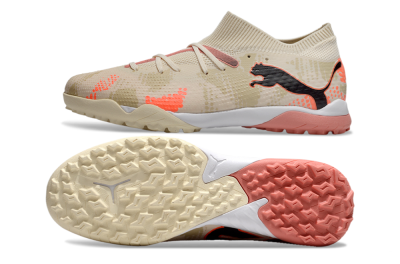 Puma Future 7 Ultimate TF Artificial Turf Soccer Shoes - Beige/Black/Red