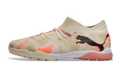 Puma Future 7 Ultimate TF Artificial Turf Soccer Shoes - Beige/Black/Red