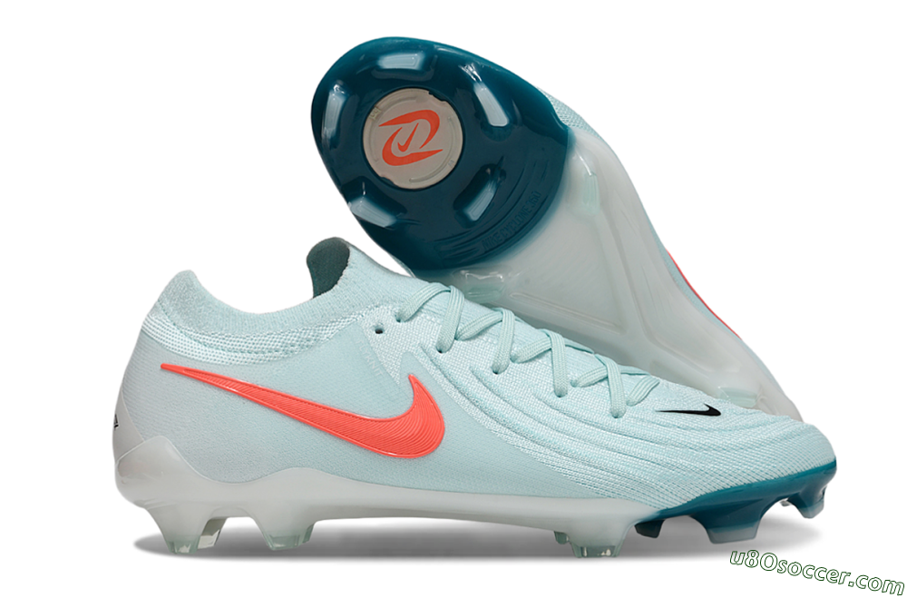 Nike Phantom Luna Elite FG Firm Ground Soccer Cleats - Jade/Red/White 1
