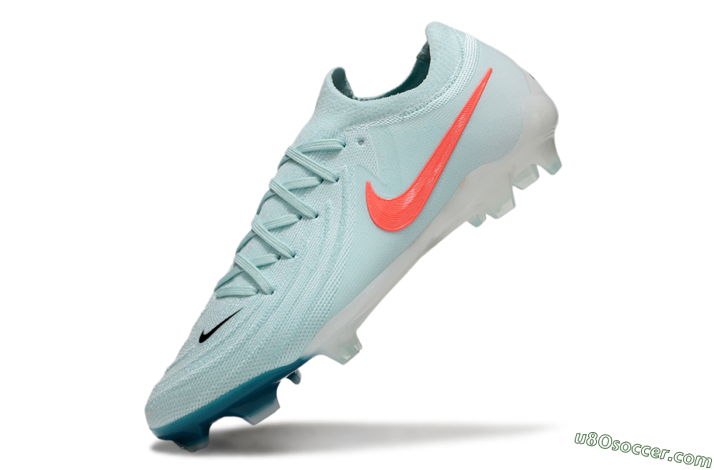 Nike Phantom Luna Elite FG Firm Ground Soccer Cleats - Jade/Red/White 5