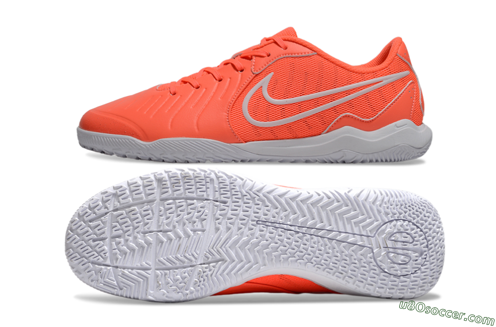 Nike Tiempo Legend 10 Academy IC Indoor & Futsal Soccer Shoes - Red/White 0