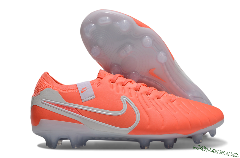 Nike Tiempo Legend 10 Elite FG Firm Ground Soccer Cleats - Red/White 1