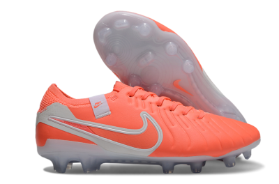 Nike Tiempo Legend 10 Elite FG Firm Ground Soccer Cleats - Red/White