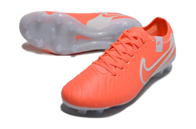 Nike Tiempo Legend 10 Elite FG Firm Ground Soccer Cleats - Red/White