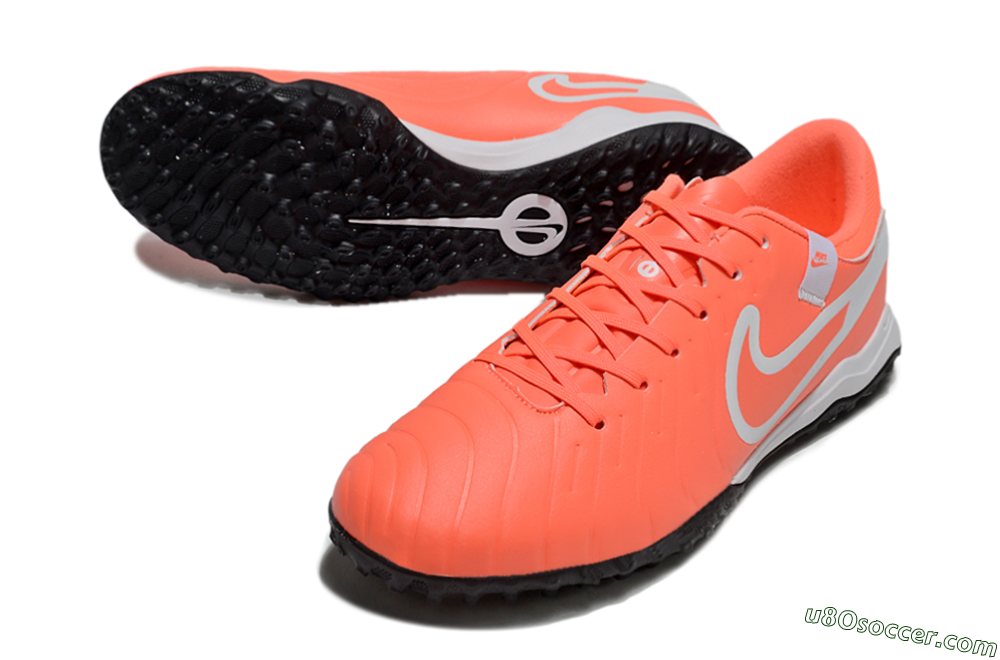 Nike Tiempo Legend 10 Academy TF Artificial Turf Soccer Shoes - Red/White/Black 3