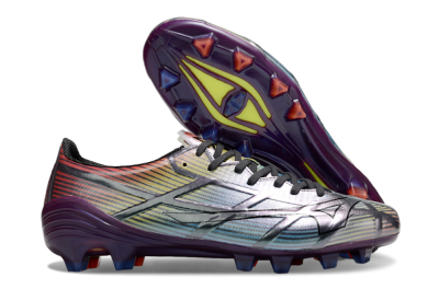Mizuno Morelia Neo Sala FG Firm Ground Soccer Cleats - Blue/Yellow/Red/Purple