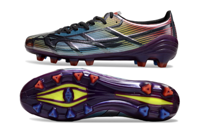 Mizuno Morelia Neo Sala FG Firm Ground Soccer Cleats - Blue/Yellow/Red/Purple
