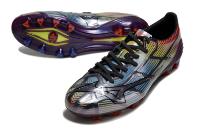 Mizuno Morelia Neo Sala FG Firm Ground Soccer Cleats - Blue/Yellow/Red/Purple