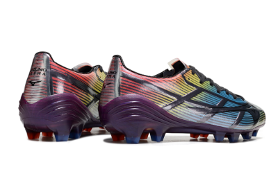 Mizuno Morelia Neo Sala FG Firm Ground Soccer Cleats - Blue/Yellow/Red/Purple