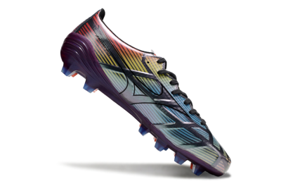 Mizuno Morelia Neo Sala FG Firm Ground Soccer Cleats - Blue/Yellow/Red/Purple