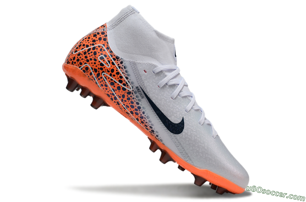 Nike Air Zoom Mercurial Superfly 10 Elite AG Artificial Grass Soccer Cleats - Grey/Black/Leopard 4