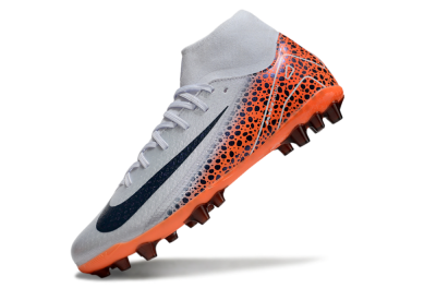 Nike Air Zoom Mercurial Superfly 10 Elite AG Artificial Grass Soccer Cleats - Grey/Black/Leopard