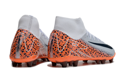 Nike Air Zoom Mercurial Superfly 10 Elite AG Artificial Grass Soccer Cleats - Grey/Black/Leopard