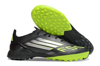 Adidas F50 Pro TF Artificial Turf Soccer Shoes - Black/Yellow/Silver