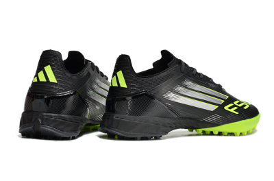 Adidas F50 Pro TF Artificial Turf Soccer Shoes - Black/Yellow/Silver