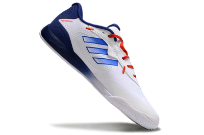 Adidas Fevernova IC Indoor & Futsal Soccer Shoes - White/Blue/Red
