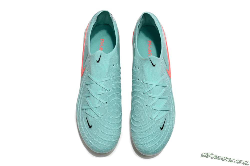 Nike Phantom GX Elite AG Artificial Grass Soccer Cleats - Jade/Red/White 4