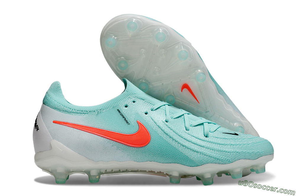 Nike Phantom GX Elite AG Artificial Grass Soccer Cleats - Jade/Red/White 1