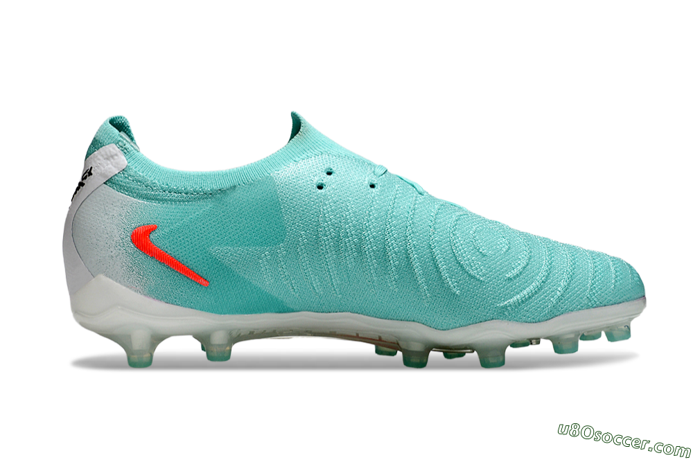 Nike Phantom GX Elite AG Artificial Grass Soccer Cleats - Jade/Red/White 7