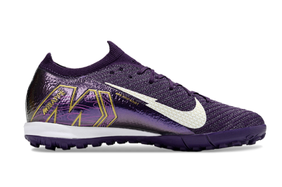 Nike Air Zoom Mercurial Vapor 16 Elite TF Artificial Turf Soccer Shoes - Purple/White/Gold