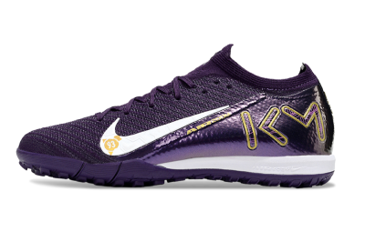 Nike Air Zoom Mercurial Vapor 16 Elite TF Artificial Turf Soccer Shoes - Purple/White/Gold