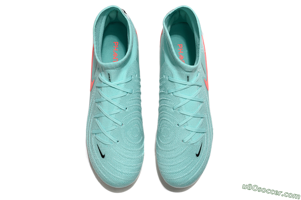 Nike Phantom Luna Elite AG Artificial Grass Soccer Cleats - Jade/Red/White 4