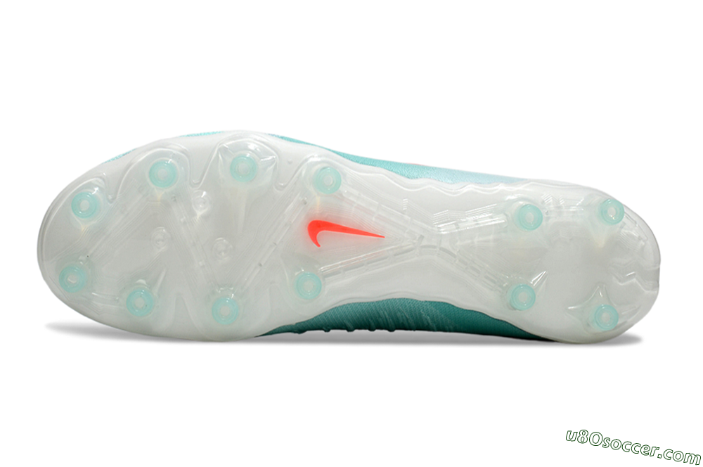 Nike Phantom Luna Elite AG Artificial Grass Soccer Cleats - Jade/Red/White 6