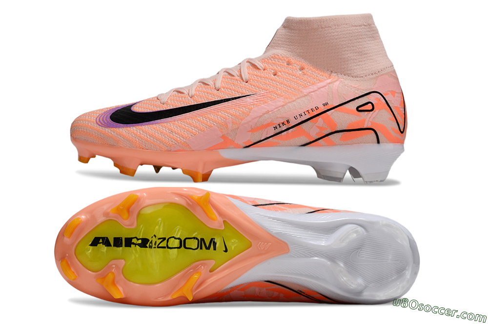 Nike Air Zoom Mercurial Superfly 10 Elite FG Firm Ground Soccer Cleats - Pink/Black/Purple 0