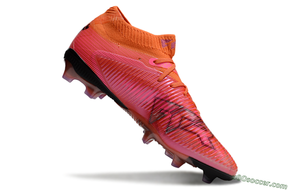 Puma Future 8 Ultimate FG Firm Ground Soccer Cleats - Orange/Pink/Black 4