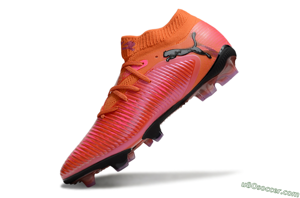Puma Future 8 Ultimate FG Firm Ground Soccer Cleats - Orange/Pink/Black 5