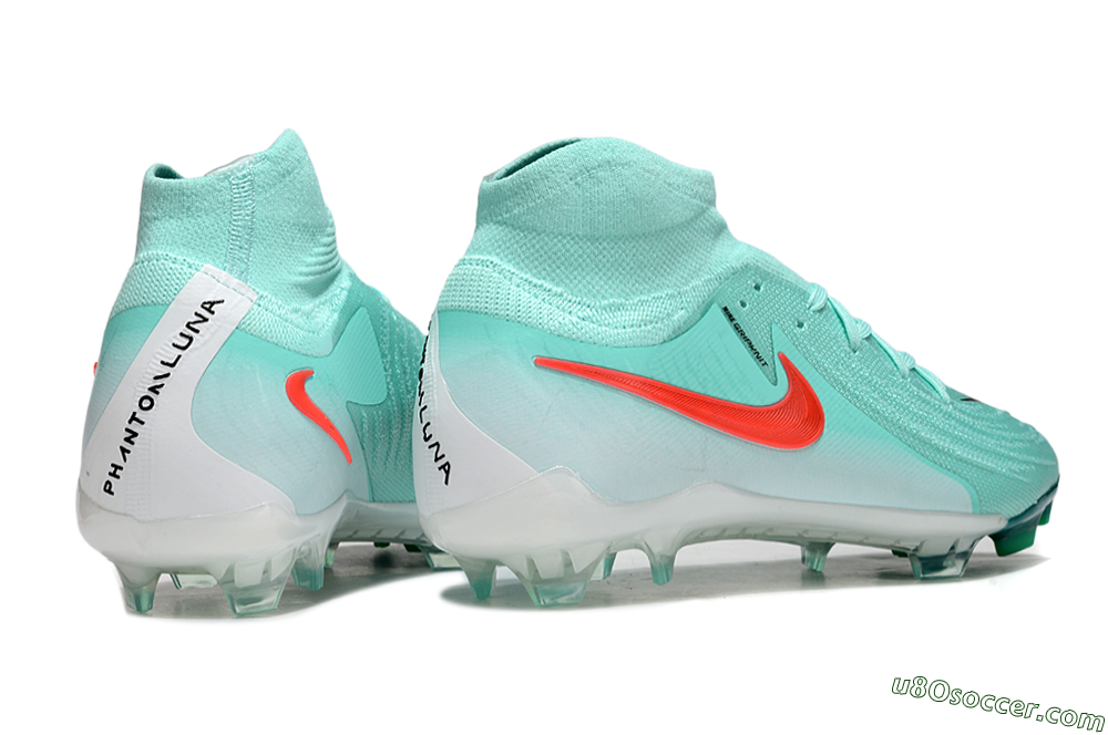 Nike Phantom Luna Elite NU FG Firm Ground Soccer Cleats - Jade/Red/White 6