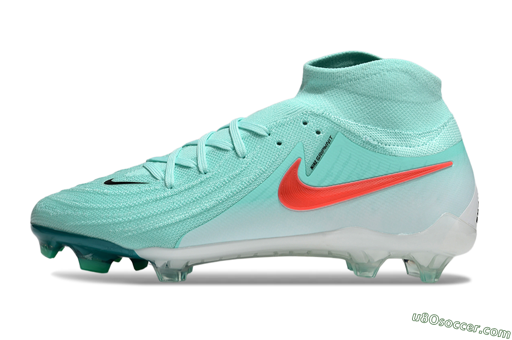 Nike Phantom Luna Elite NU FG Firm Ground Soccer Cleats - Jade/Red/White 2