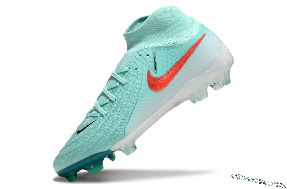 Nike Phantom Luna Elite NU FG Firm Ground Soccer Cleats - Jade/Red/White 5