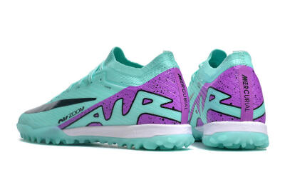 Nike Air Zoom Mercurial Vapor 16 Elite TF Artificial Turf Soccer Shoes - Jade/Black/Purple