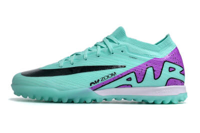 Nike Air Zoom Mercurial Vapor 16 Elite TF Artificial Turf Soccer Shoes - Jade/Black/Purple